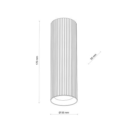 Foco TUNE M 1xGU10/10W/230V 17 cm branco