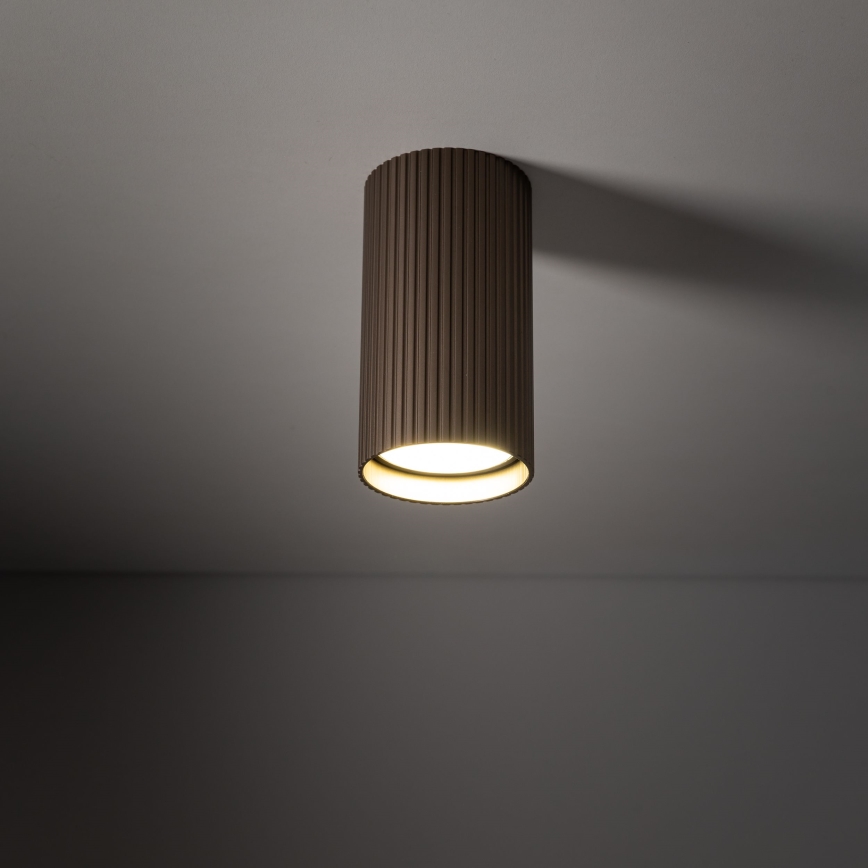 Foco TUNE S 1xGU10/10W/230V 10 cm castanho