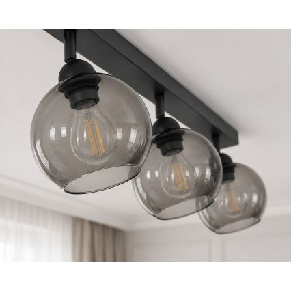 Foco UNO 3xE27/60W/230V preto