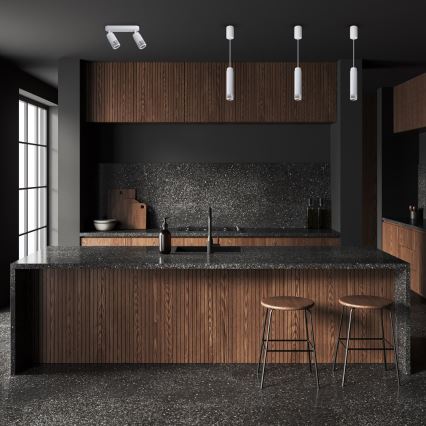 Foco VERTICAL 2xGU10/8W/230V branco