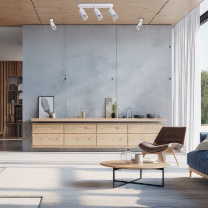 Foco VERTICAL 3xGU10/8W/230V branco