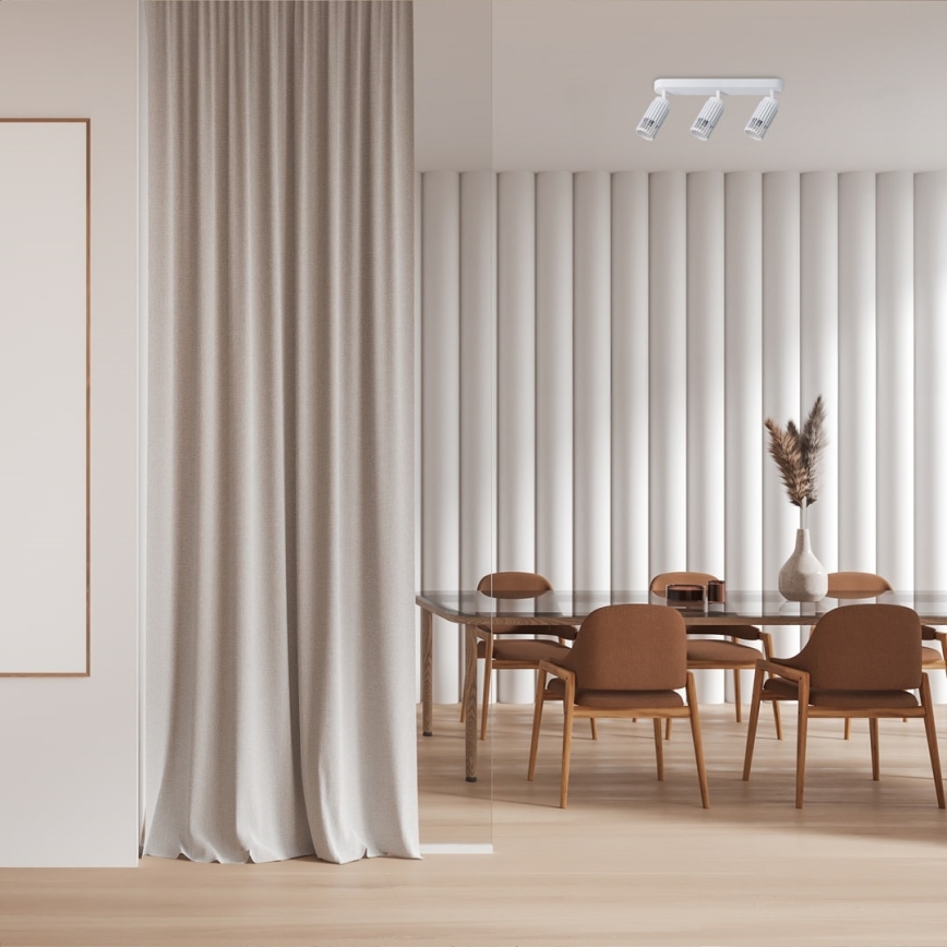 Foco VERTICAL 3xGU10/8W/230V branco