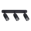 Foco VERTICAL 3xGU10/8W/230V preto