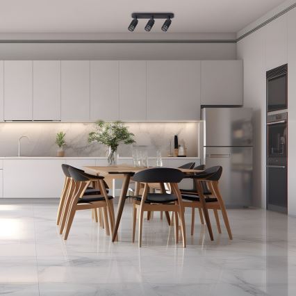 Foco VERTICAL 3xGU10/8W/230V preto