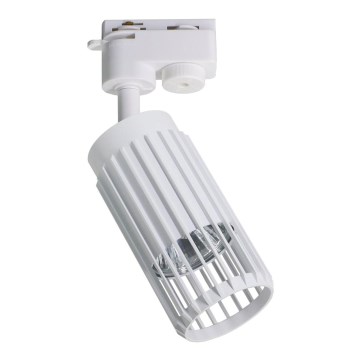 Foco VERTICAL para sistema de carril 1xGU10/8W/230V branco