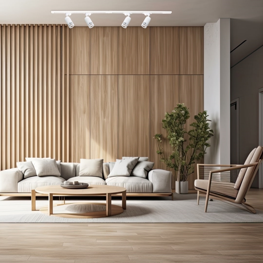 Foco VERTICAL para sistema de carril 1xGU10/8W/230V branco