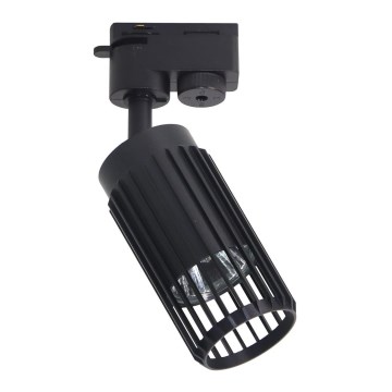 Foco VERTICAL para sistema de carril 1xGU10/8W/230V preto
