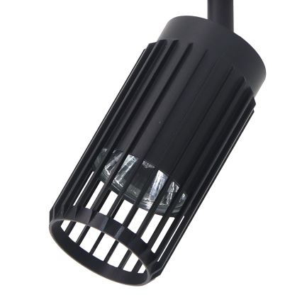 Foco VERTICAL para sistema de carril 1xGU10/8W/230V preto