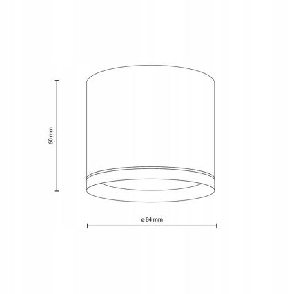 Foco VIVO 1xGX53/10W/230V 6 cm preto