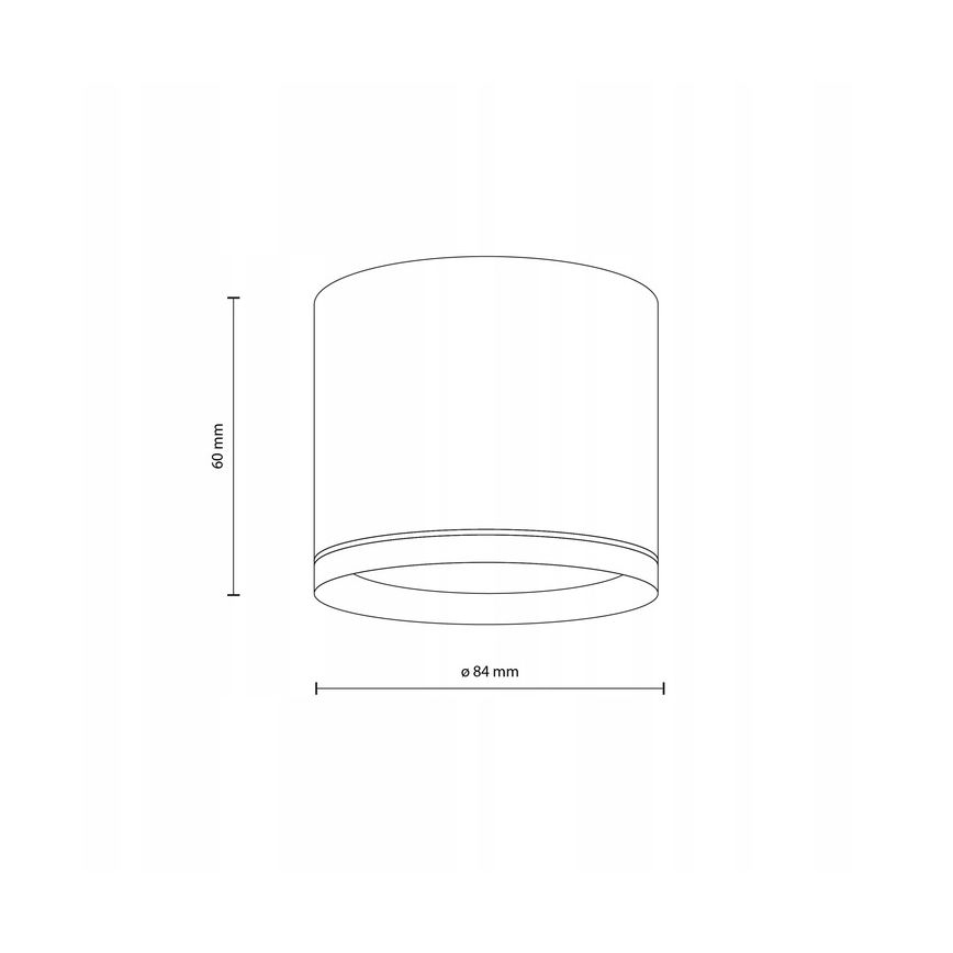 Foco VIVO 1xGX53/10W/230V 6 cm preto