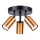 Foco WINX 3xGU10/10W/230V preto/cobre
