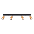 Foco WINX 4xGU10/10W/230V preto/cobre