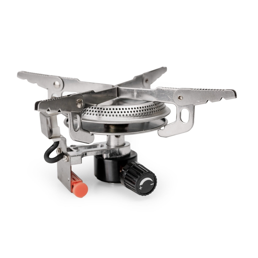 Fogão a gás para campismo com acessórios