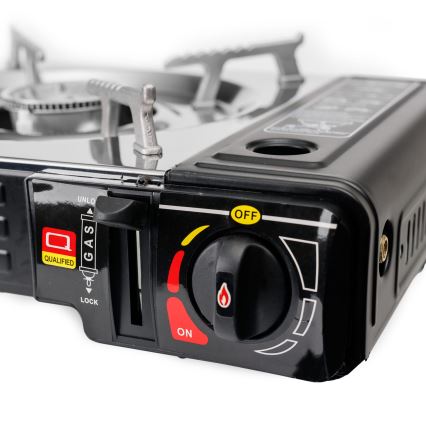 Fogão de campismo com 2 bicos