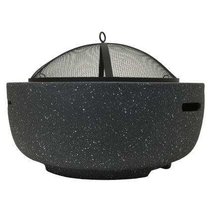 Fogueira de madeira portátil com antracite de grelha