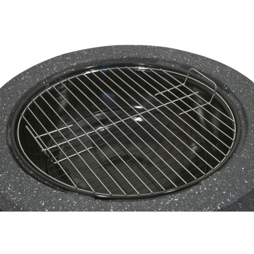 Fogueira de madeira portátil com antracite de grelha