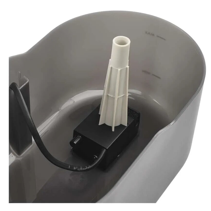 Fonte de água inteligente para animais de estimação 2,6 l/5V cinza Wi-Fi