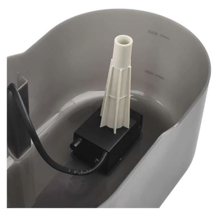 Fonte de água para animais 2,6 l/5V cinzento