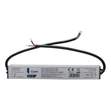 Fonte de alimentação chaveada para fitas LED 50W/12V IP67