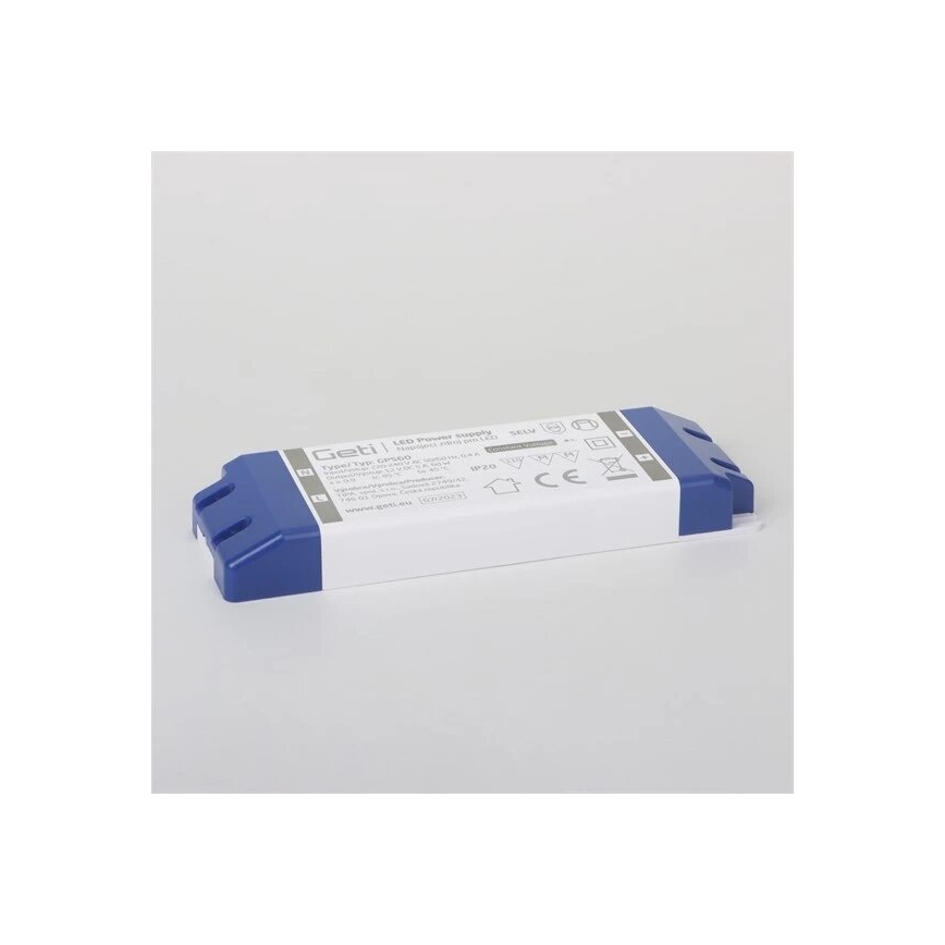 Fonte de alimentação comutada para fitas LED 60W/12V IP20