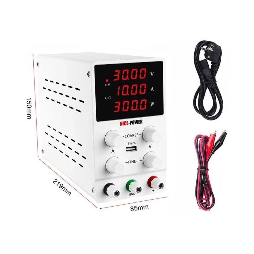 Fonte de alimentação do laboratório SPS3010 0-30V/0-10A
