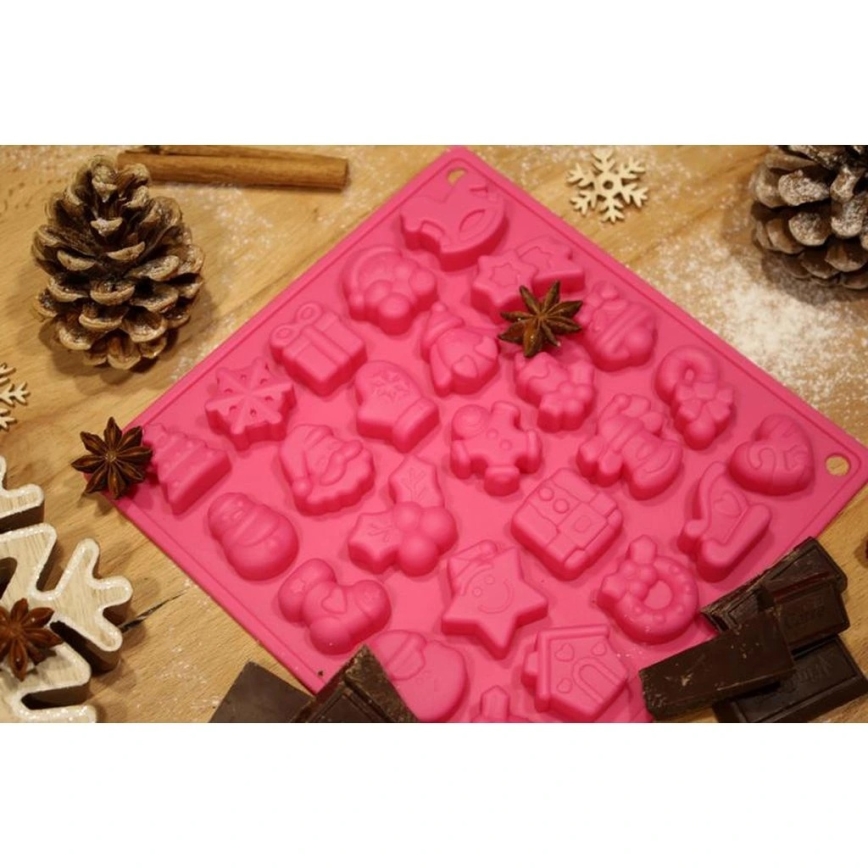 Forma de silicone para chocolate TORO rosa
