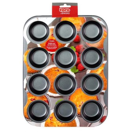Forma para muffins TORO preta