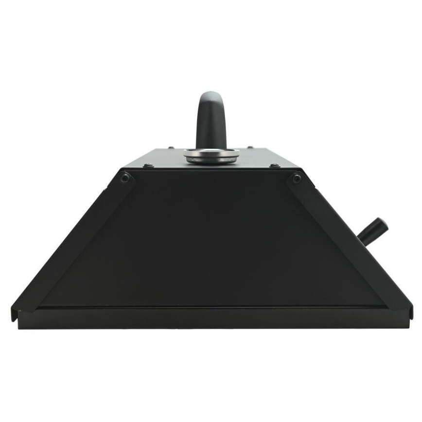 Forno de pizza com porta e termómetro 40x35,5x21 cm preto