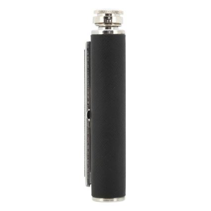 Frasco de bolso com caixa para cigarros 175 ml preto