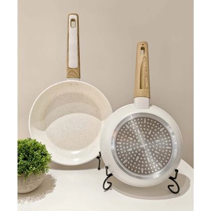 Frigideira BIANCO 28 cm creme/castanho