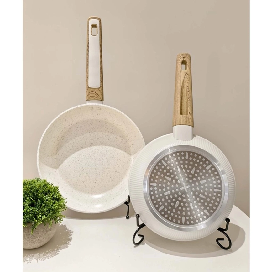 Frigideira BIANCO 28 cm creme/castanho