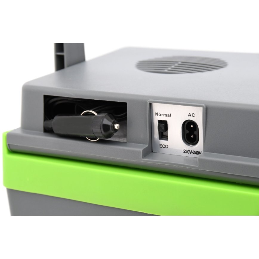 Frigorífico de carro portátil 22 l 55W/12V/230V cinzento/verde