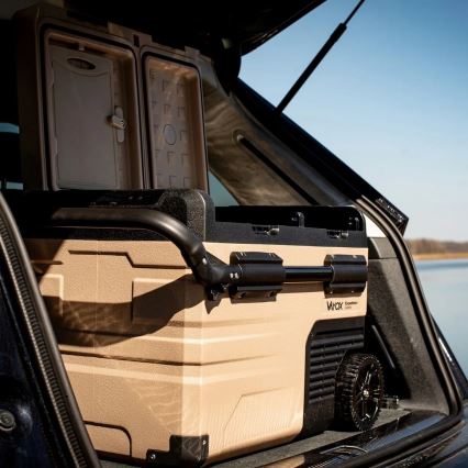 Frigorífico portátil para automóvel com visor LCD 39 l 230V/12V/24V castanho