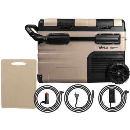 Frigorífico portátil para automóvel com visor LCD 39 l 230V/12V/24V castanho