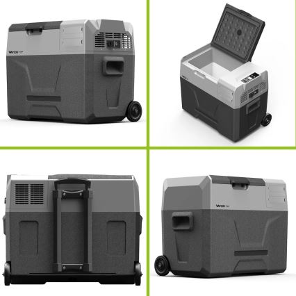 Frigorífico portátil para automóvel com visor LCD 40 l 230V/12V/24V preto