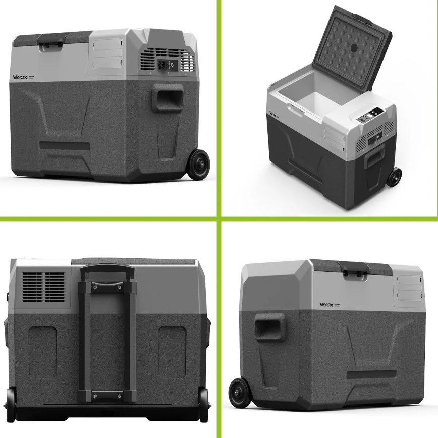 Frigorífico portátil para automóvel com visor LCD 40 l 230V/12V/24V preto