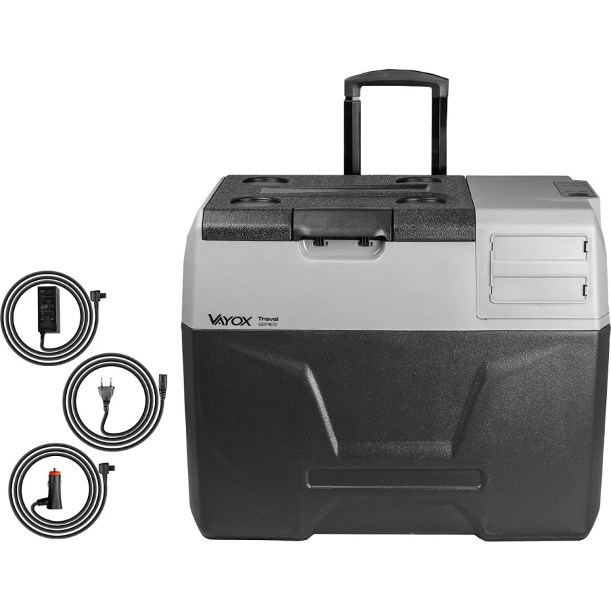 Frigorífico portátil para automóvel com visor LCD 40 l 230V/12V/24V preto