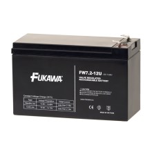 FUKAWA FW 7,2-12 F2U - Acumulador de chumbo-ácido 12V/7,2Ah/faston 6,3mm