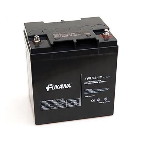 FUKAWA FWL 28-12 - Bateria de chumbo 12V/28Ah/rosca M5