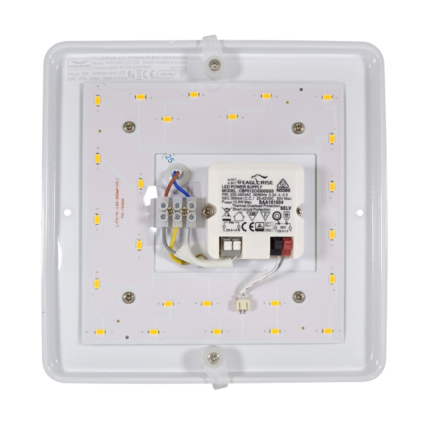 Fulgur 23919 - Luz de teto LED PAVLA LED/12W/230V 4000K