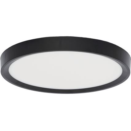 Fulgur 41811 - Iluminação de teto LED NOMY LED/18W/230V 3000/4000/6000K IP40 diâmetro 23 cm preto