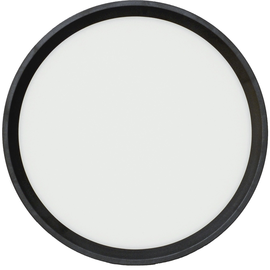 Fulgur 41811 - Iluminação de teto LED NOMY LED/18W/230V 3000/4000/6000K IP40 diâmetro 23 cm preto