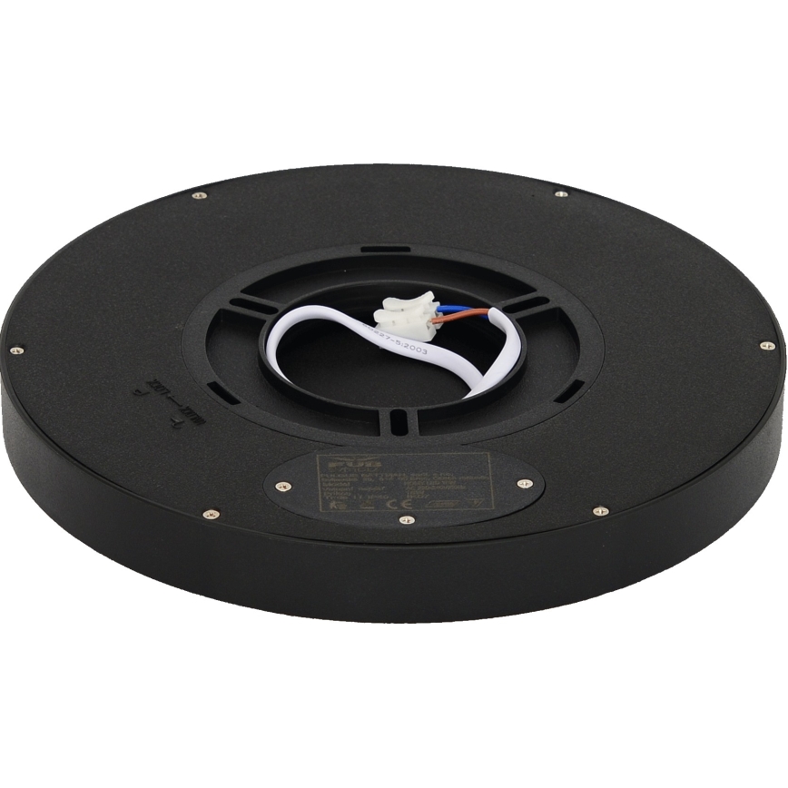 Fulgur 41811 - Iluminação de teto LED NOMY LED/18W/230V 3000/4000/6000K IP40 diâmetro 23 cm preto