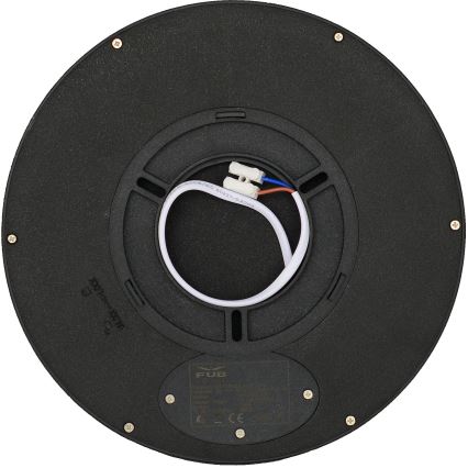 Fulgur 41811 - Iluminação de teto LED NOMY LED/18W/230V 3000/4000/6000K IP40 diâmetro 23 cm preto