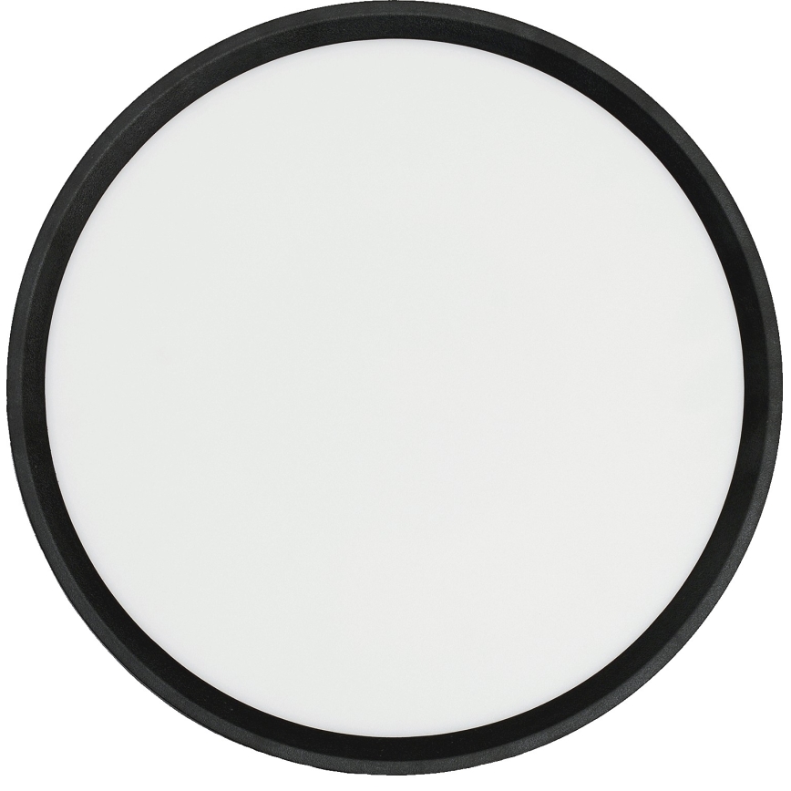 Fulgur 42362 - Iluminação de teto LED NOMY LED/24W/230V 3000/4000/6000K IP40 diâmetro 30 cm preto