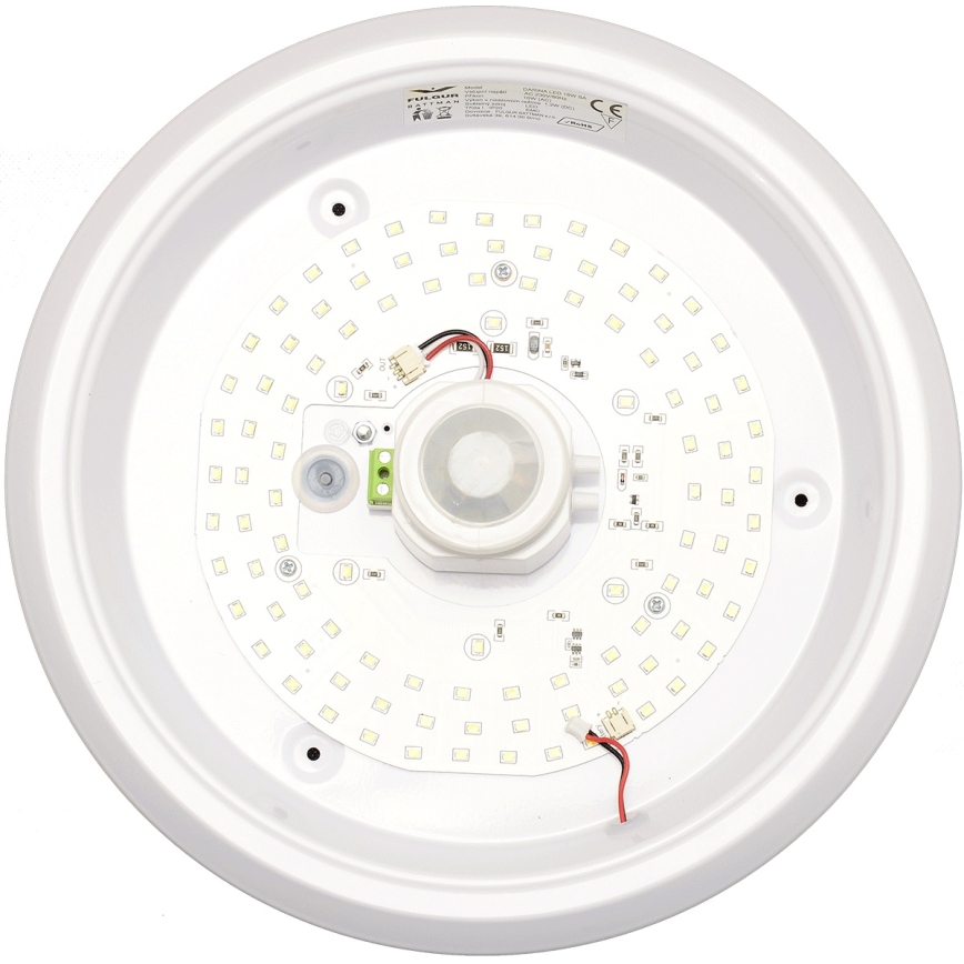 Fulgur s-39670 - Luminária de emergência LED com sensor de movimento e crepúsculo DARINA LED/16W/230V Ø 29 cm