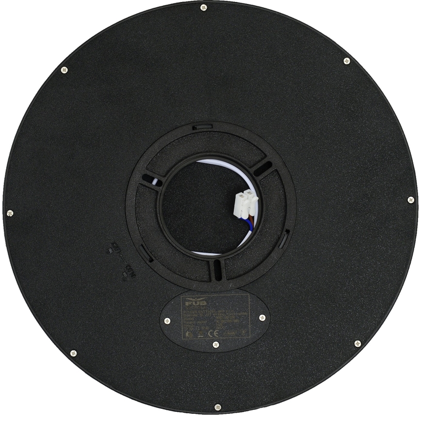 Fulgur s-42587 - Iluminação de teto LED com sensor de movimento NOMY-S LED/24W/230V 3000/4000/6000K IP40 diâmetro 30 cm preto