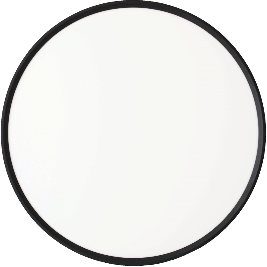 Fulgur s-43040 - Luminária de teto LED regulável NOMY-RC LED/40W/230V 3000/4000/6500K Ø 50 cm IP40 preta + controlo remoto