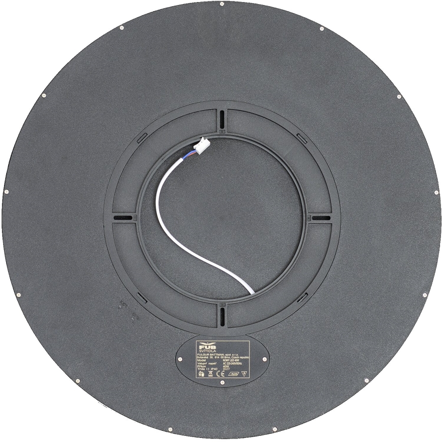 Fulgur s-43040 - Luminária de teto LED regulável NOMY-RC LED/40W/230V 3000/4000/6500K Ø 50 cm IP40 preta + controlo remoto