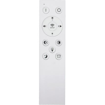 Fulgur s-43042 - Luminária de teto LED dimerizável NOMY-RC LED/50W/230V 3000/4000/6500K Ø 60 cm IP40 preta + controlo remoto